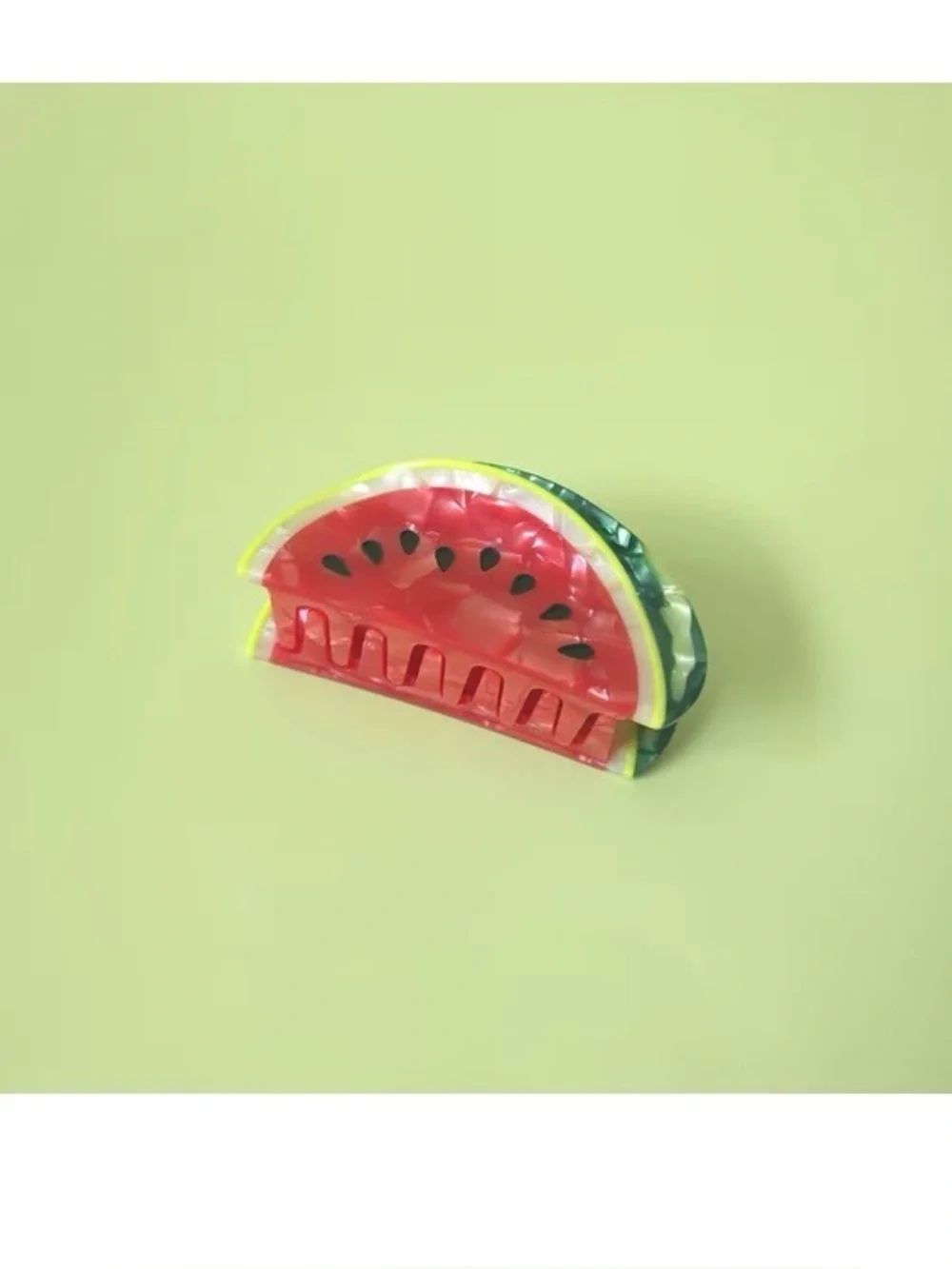 Watermelon hair claw clip